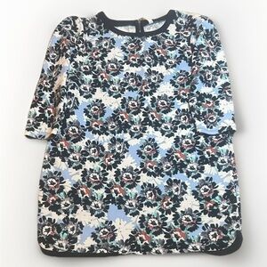 Xhilaration Black and Multicolor Floral Stretch Dress sz XL